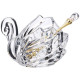 Икорница "MUZA CRYSTAL" с ложкой 11*7*8,5 см. LEFARD 355-273