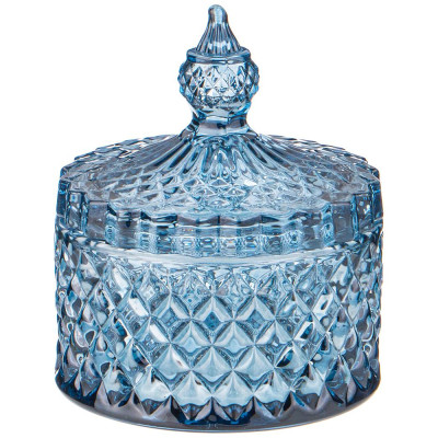 Емкость для хранения "DIAMANT BLUE" 8,5*8,5*10см LEFARD 355-307