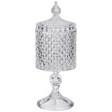 Емкость для хранения на ножке "DIAMANT" 8,5*8,5*23см LEFARD 355-312