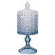 Емкость для хранения на ножке "DIAMANT BLUE" 8,5*8,5*23см LEFARD 355-313