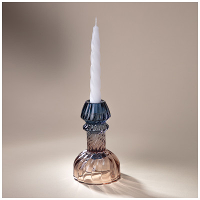 Подсвечник "CRYSTAL COLORS" 8,5х8,5х14 см LEFARD 355-340-1