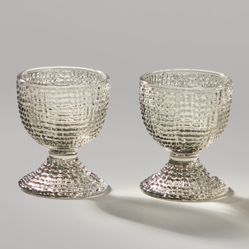 Набор подставок под яйцо "TEMPO" grey 2 шт. 5,5х5,5х6 см LEFARD 355-381