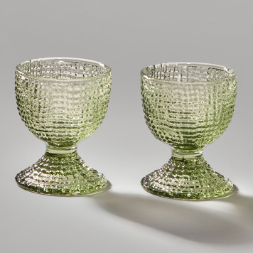 Набор подставок под яйцо "TEMPO" green 2 шт. 5,5х5,5х6 см LEFARD 355-388