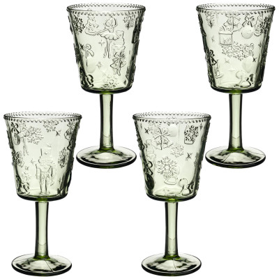 Набор бокалов " ЩЕЛКУНЧИК" green, 4 шт/280 мл LEFARD 355-412