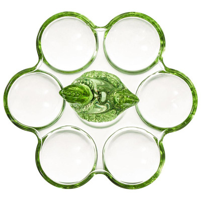 Подставка для 6 яиц "SUNDAY" green 17,5*16*9 см LEFARD 355-434-1