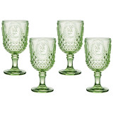 Набор бокалов для вина "SUNDAY" green 4 шт/280 мл LEFARD 355-439