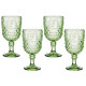 Набор бокалов для вина "SUNDAY" green 4 шт/280 мл LEFARD 355-439