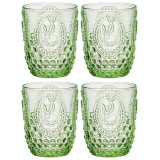 Набор стаканов для воды/сока "SUNDAY" green 4шт/280 мл LEFARD 355-441