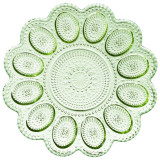 Подставка для 12 яиц "SUNDAY" green 26,5*26,5*2 см LEFARD 355-445