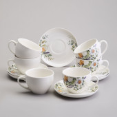 Чайный набор "РОМАШКОВОЕ ПОЛЕ" на 6 пер. 12 пр. 250 мл (кор=4наб.) LEFARD 358-2228