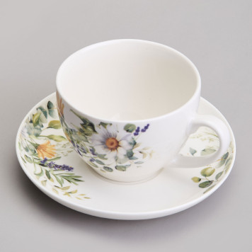 Чайный набор "РОМАШКОВОЕ ПОЛЕ" на 6 пер. 12 пр. 250 мл (кор=4наб.) LEFARD 358-2228-5