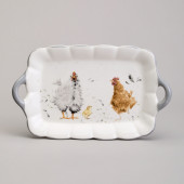 Блюдо "FUNNY HENS" 23,5*14*2,5 см (кор=36шт.) LEFARD 358-2291