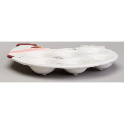 Блюдо на 6 яиц "FUNNY HENS" в форме курочки 24,3*22*3 см (кор=24шт.) LEFARD 358-2293-1