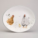 Блюдо овальное "FUNNY HENS" 31,5*25,5*3 см (кор=12шт.) LEFARD 358-2296