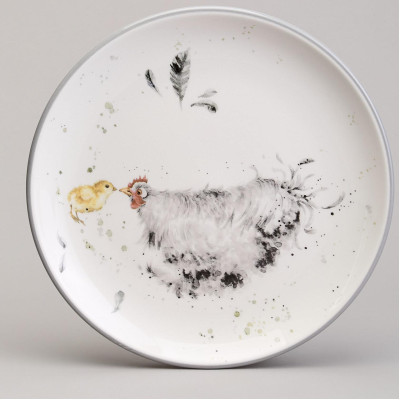 Тарелка закусочная "FUNNY HENS" 21*2,5 см (кор=24шт.) LEFARD 358-2297