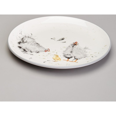 Тарелка закусочная "FUNNY HENS" 21*2,5 см (кор=24шт.) LEFARD 358-2298-2