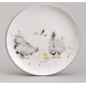 Тарелка закусочная "FUNNY HENS" 21*2,5 см (кор=24шт.) LEFARD 358-2298