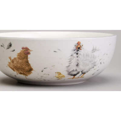 Салатник "FUNNY HENS" 16,5*6 см 650 мл (кор=24шт.) LEFARD 358-2299-4