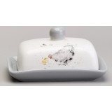 Масленка "FUNNY HENS" 17*12*8,5 см (кор=24шт.) LEFARD 358-2301