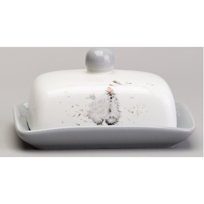 Масленка "FUNNY HENS" 17*12*8,5 см (кор=24шт.) LEFARD 358-2301-1