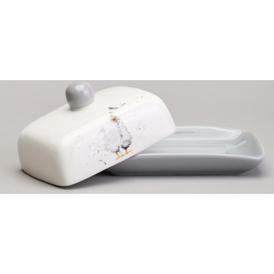 Масленка "FUNNY HENS" 17*12*8,5 см (кор=24шт.) LEFARD 358-2301-2