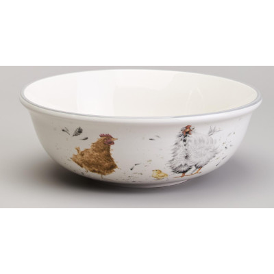 Салатник "FUNNY HENS" 21,5*7,5 см 1200 мл (кор=8шт.) LEFARD 358-2306