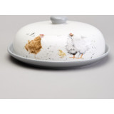 Блюдо для блинов "FUNNY HENS" 23,5*10 см (кор=12шт.) LEFARD 358-2308