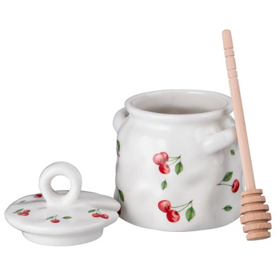 Банка для меда "CHERRY" 11,5*10,5*1,*5 см 450 мл LEFARD 358-2353-1