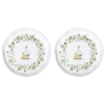 Набор тарелок закусочных "APPLE GARDEN" 2 шт. 21*21,5*2,5 см LEFARD 358-2360