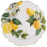 Тарелка закусочная "ЛЕМОН ТРИ" 23*2 см LEFARD 358-2395