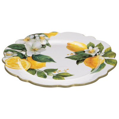 Тарелка закусочная "ЛЕМОН ТРИ" 23*2 см LEFARD 358-2395-1