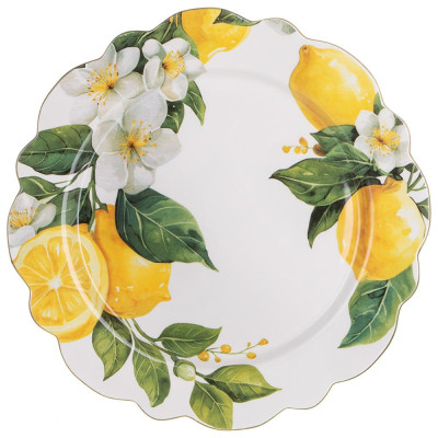 Тарелка обеденная "ЛЕМОН ТРИ" 27*2 см LEFARD 358-2396