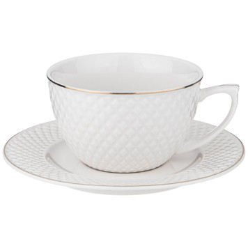 Чайный набор "ДИАМАНД ГОЛД" на 6 пер. 12пр. 220 мл (кор=8наб.) LEFARD 359-295-1