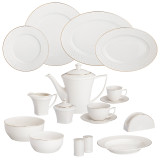 Сервиз чайно-столовый "ДИАМАНД ГОЛД" на 12 пер. 101 пр. (2кор=1наб.) LEFARD 359-323