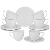 Кофейный набор "ДИАМАНД" 12 пр. на 6 пер. 90 мл (кор=12наб.) LEFARD 359-326