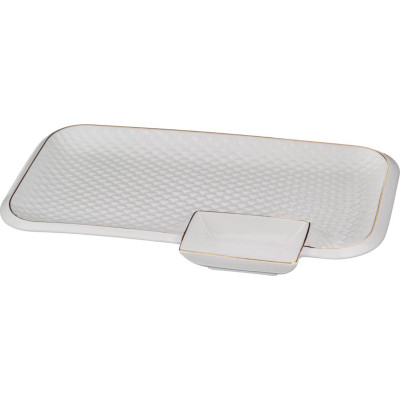 Блюдо для шашлыка "ДИАМАНД ГОЛД" 31*19,5*3 см (кор=12шт.) LEFARD 359-335