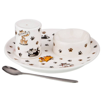 Набор для завтрака "ВЕСЕЛЫЕ ДРУЗЬЯ" 3 предмета (кор=36шт.) LEFARD 359-569