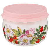 Банка с силиконовой крышкой "ШИПОВНИК" 500 мл (кор=24шт.) LEFARD 359-787