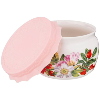 Банка с силиконовой крышкой "ШИПОВНИК" 500 мл (кор=24шт.) LEFARD 359-787-1