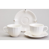 Чайный набор "SUNDAY" на 2 пер. 4 пр. 220 мл золотой LEFARD 359-913