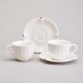 Чайный набор "SUNDAY" на 2 пер. 4 пр. 220 мл золотой LEFARD 359-913