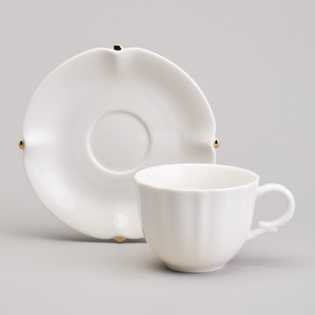 Чайный набор "SUNDAY" на 2 пер. 4 пр. 220 мл золотой LEFARD 359-913-2