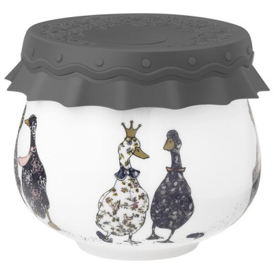 Банка "FAMILY FARM" с силиконовой крышкой 8*8*6,5 cm 180 мл LEFARD 359-914