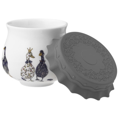 Банка "FAMILY FARM" с силиконовой крышкой 9*9*7,5 cm 300 мл LEFARD 359-915-1