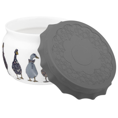 Банка "FAMILY FARM" с силиконовой крышкой 11,5*11,5*7,5 cm 500 мл LEFARD 359-916-1