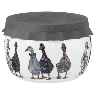 Банка "FAMILY FARM" с силиконовой крышкой 11,5*11,5*7,5 cm 500 мл LEFARD 359-916-3