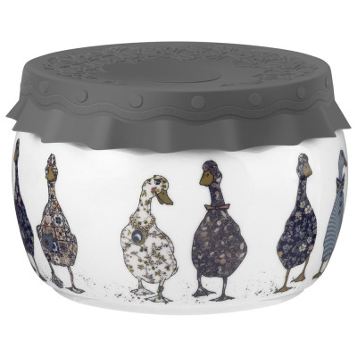 Банка "FAMILY FARM" с силиконовой крышкой 11,5*11,5*7,5 cm 500 мл LEFARD 359-916-4