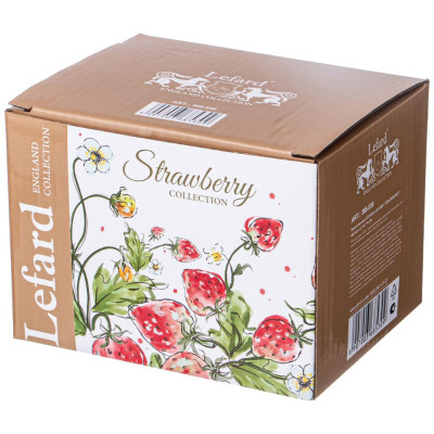 Кружка "STRAWBERRY" 400 мл 13,7*9,7*9 см(кор=24шт.) LEFARD 368-530