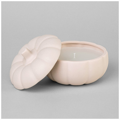 Свеча "ТЫКВА" ароматическая интерьерная 320мл цвет : пудровый LEFARD 374-120