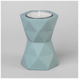 Подсвечник со свечой 8.5*8.5*12.5см (свеча ароматическая в комплекте) LEFARD 374-124